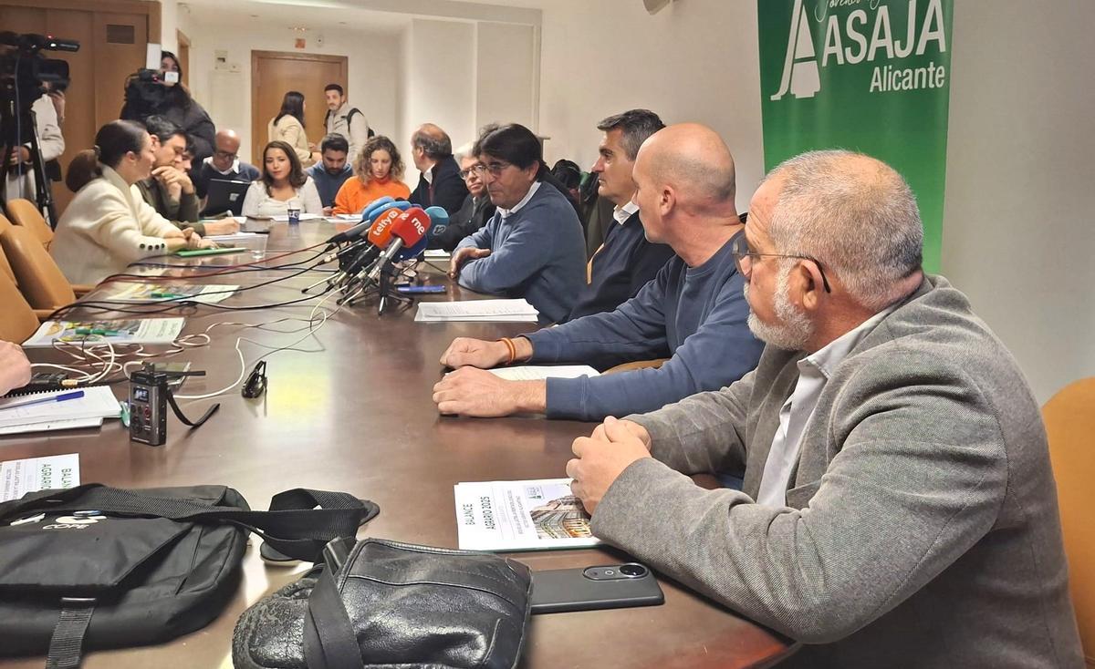 Los representantes de Asaja Alicante han hecho balance del año.