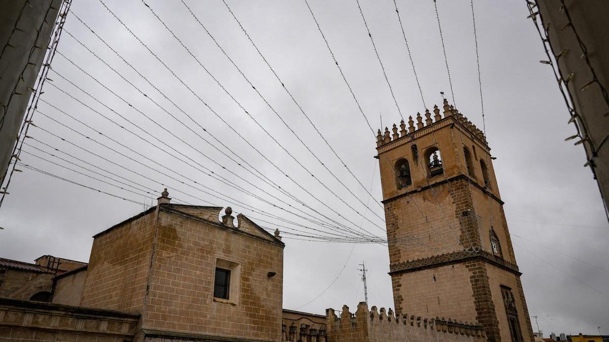Vídeo | Badajoz inaugura este viernes la Navidad con un photocall de 3x5 metros y un techo de luces en la plaza de España