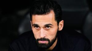 Álvaro Arbeloa, en el banquillo durante el duelo de Champions entre Real Madrid y Mónaco