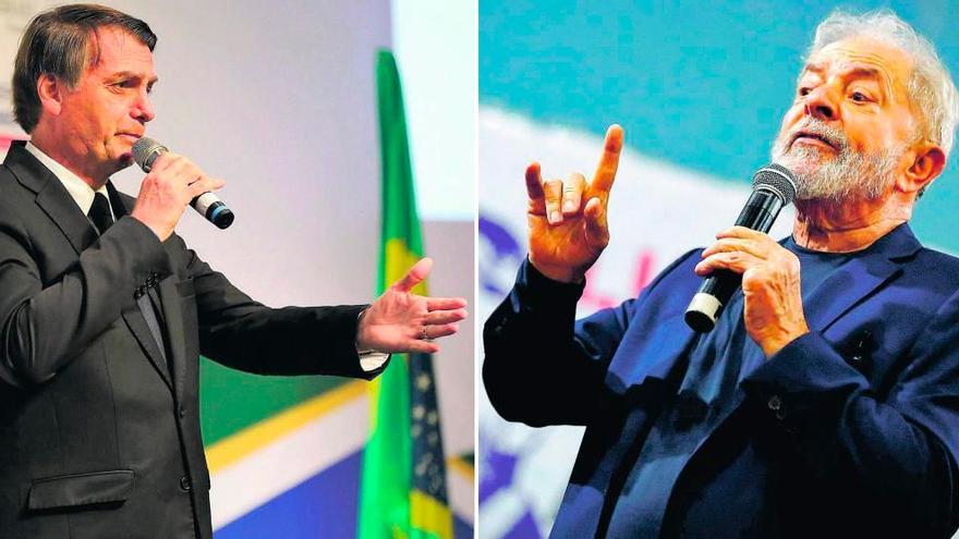 Jair Bolsonaro y Lula da Silva