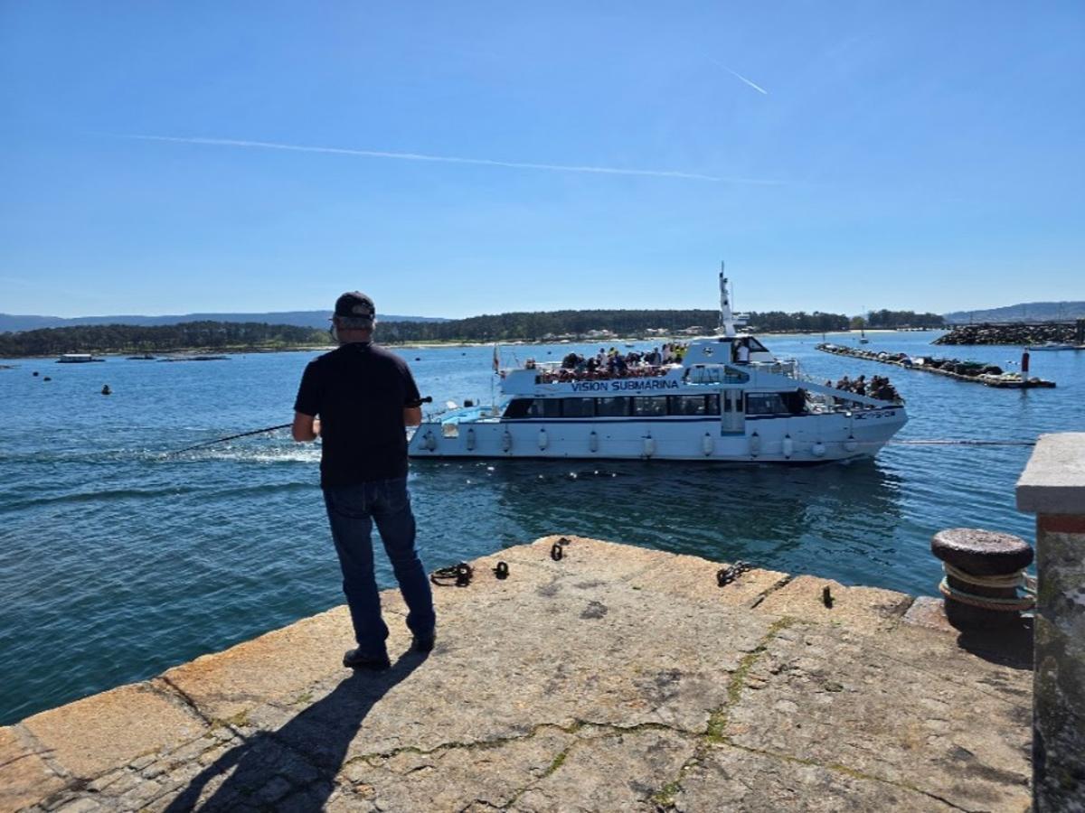 Los catamaranes de O Grove fueron uno de los grandes atractivos del Viernes Santo.