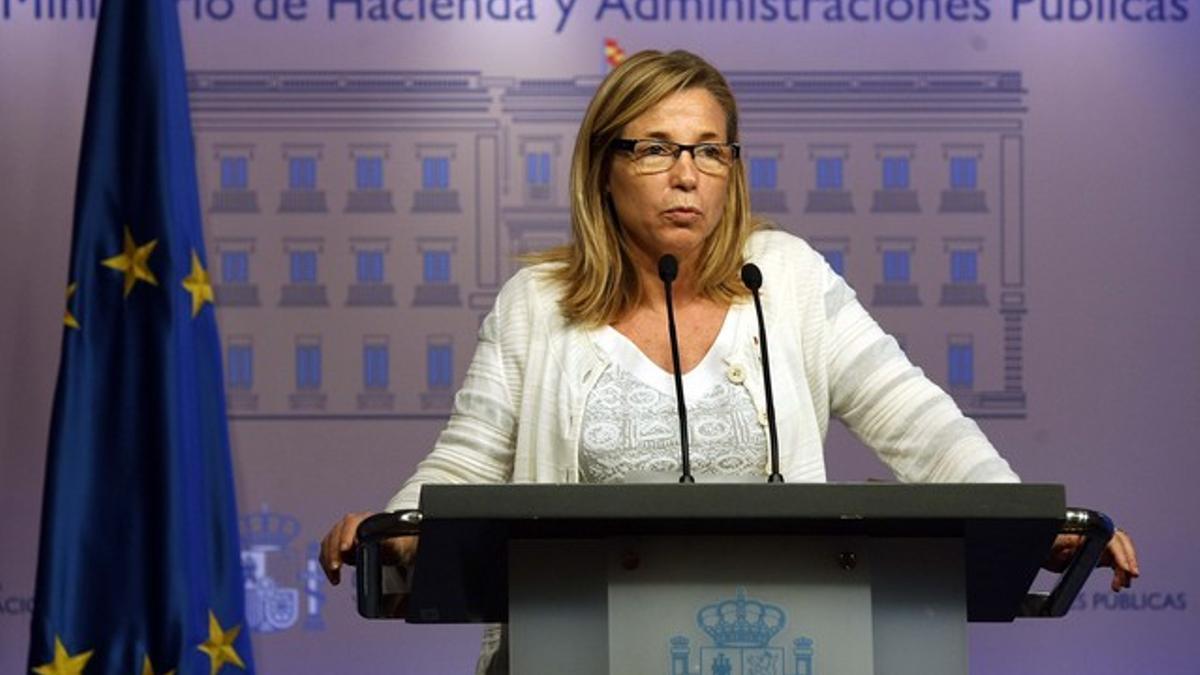 La presidenta en funciones del Govern, Joana Ortega, el pasado mayo. DAVID CASTRO