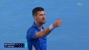 Yo no me metería con él: Djokovic encaró a un aficionado en la tribuna