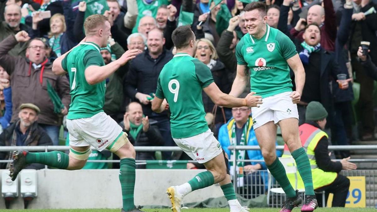 Irlanda celebra su éxito en el Seis Naciones