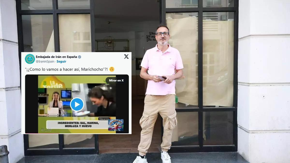 El chef Juanma Zamorano y el 'tweet' de la Embajada de Irán en España