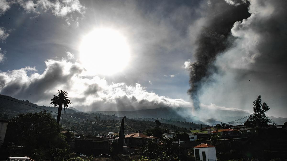 Vista de Todoque, núcleo desalojado debido a la erupción del volcán en La Palma.