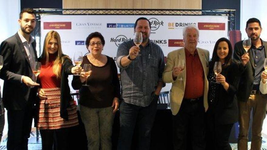 Presentación de la feria del vino Viniterraneus, ayer en el Hard Rock Hotel de Platja d´en Bossa.