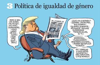 Trump, una mina de oro para el humor gráfico