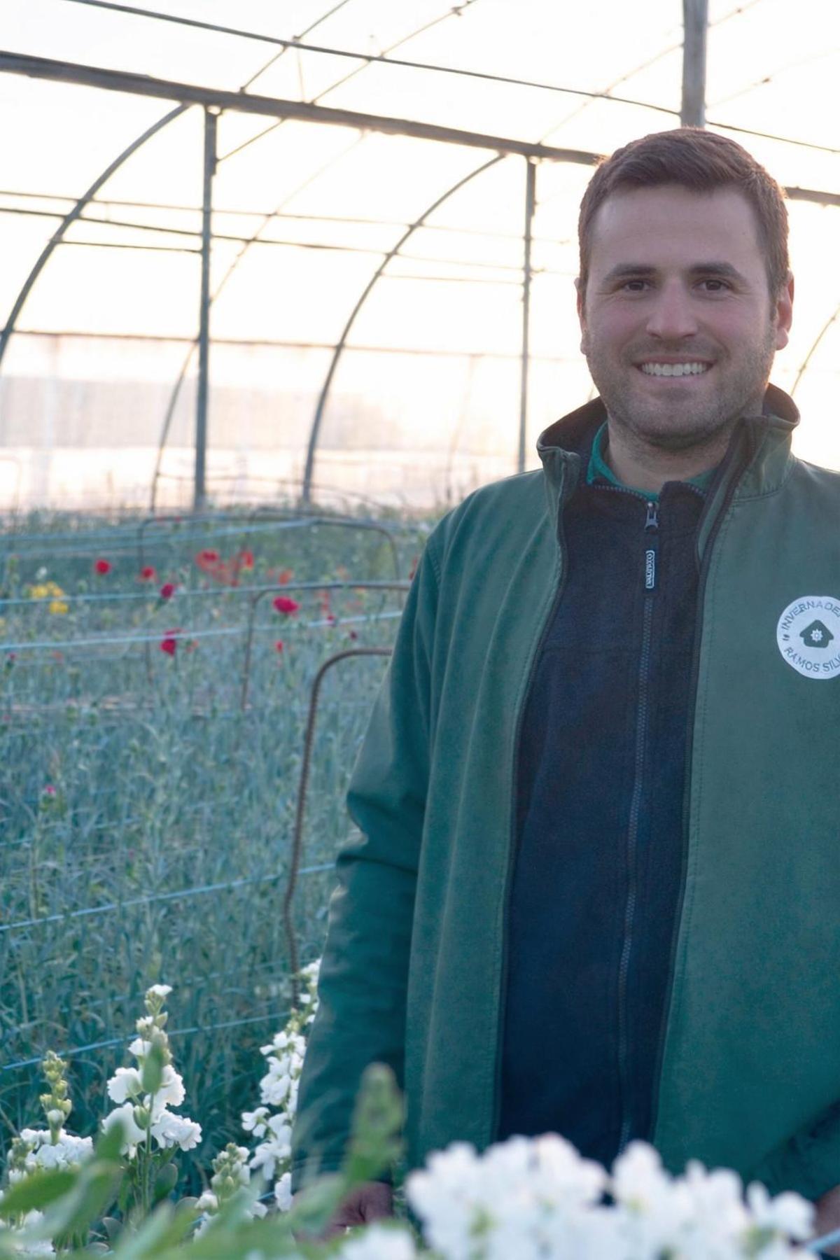 Javier Ramos, en su explotación de Valdelacalzada (Badajoz).