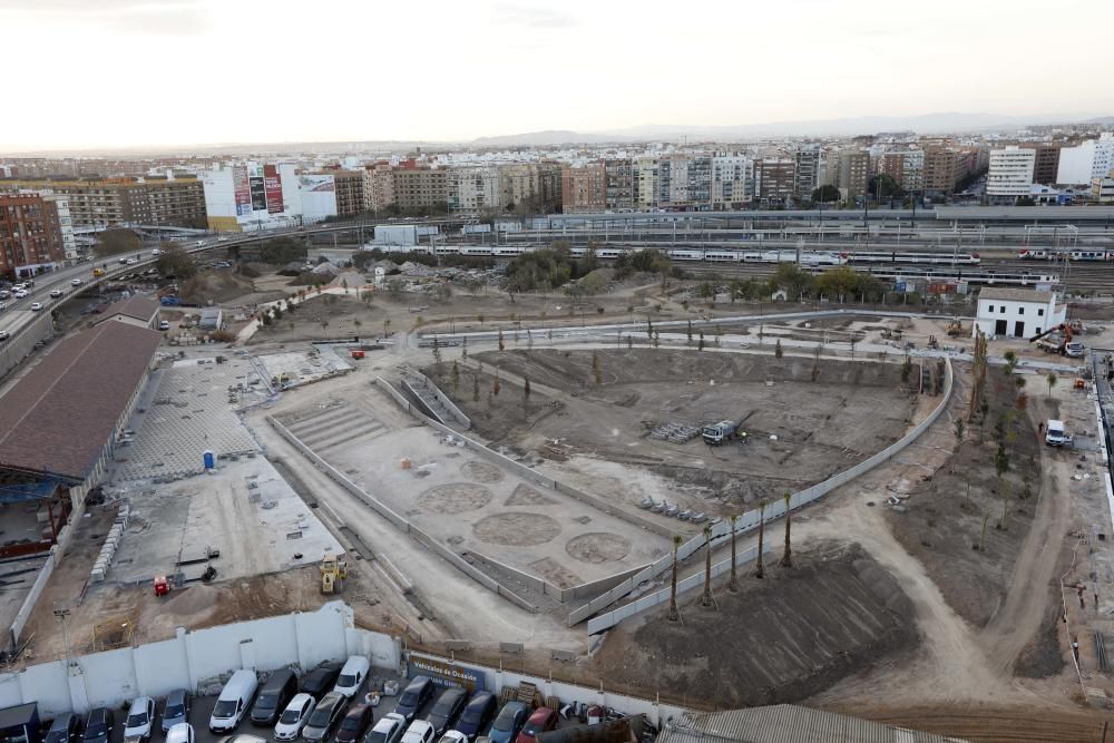 Estado actual de las obras del Parque Central