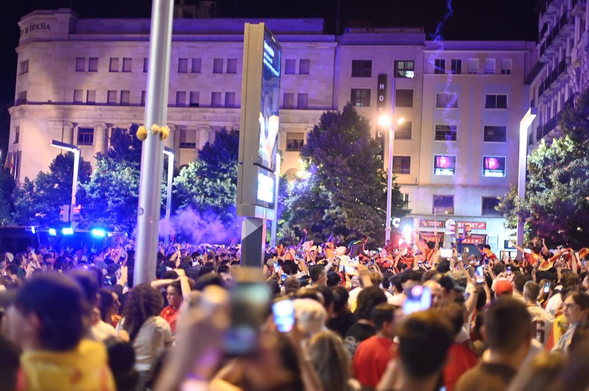 En imágenes | Zaragoza celebra el triunfo de España en la final del Mundial