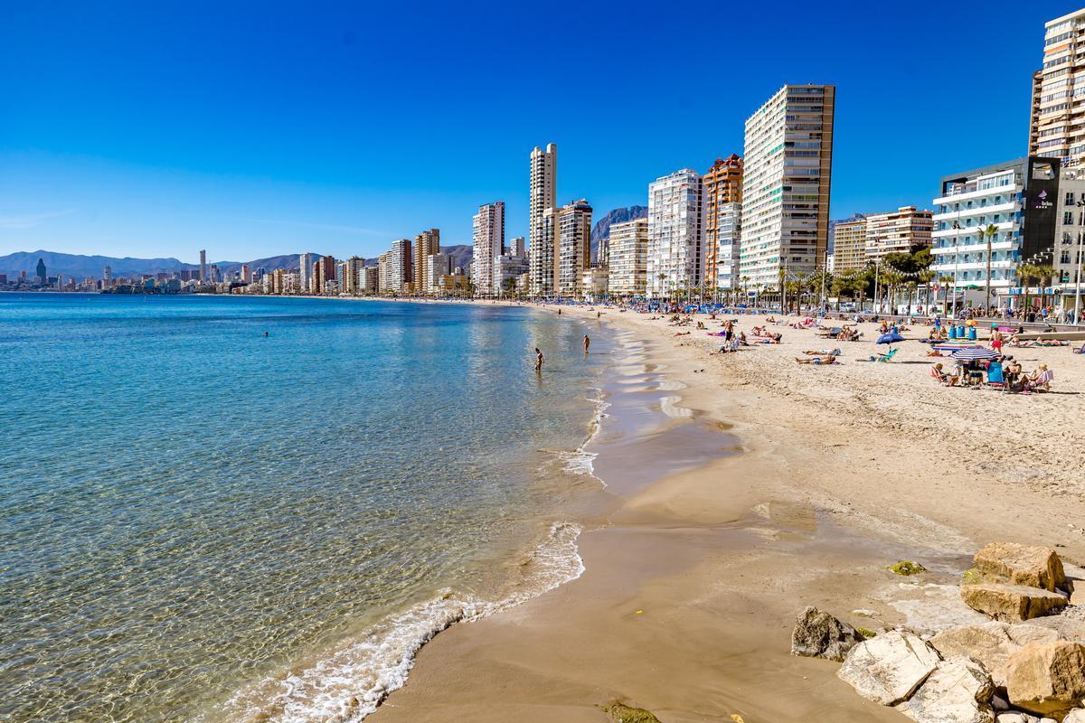 Playa de Levante en Benidorm