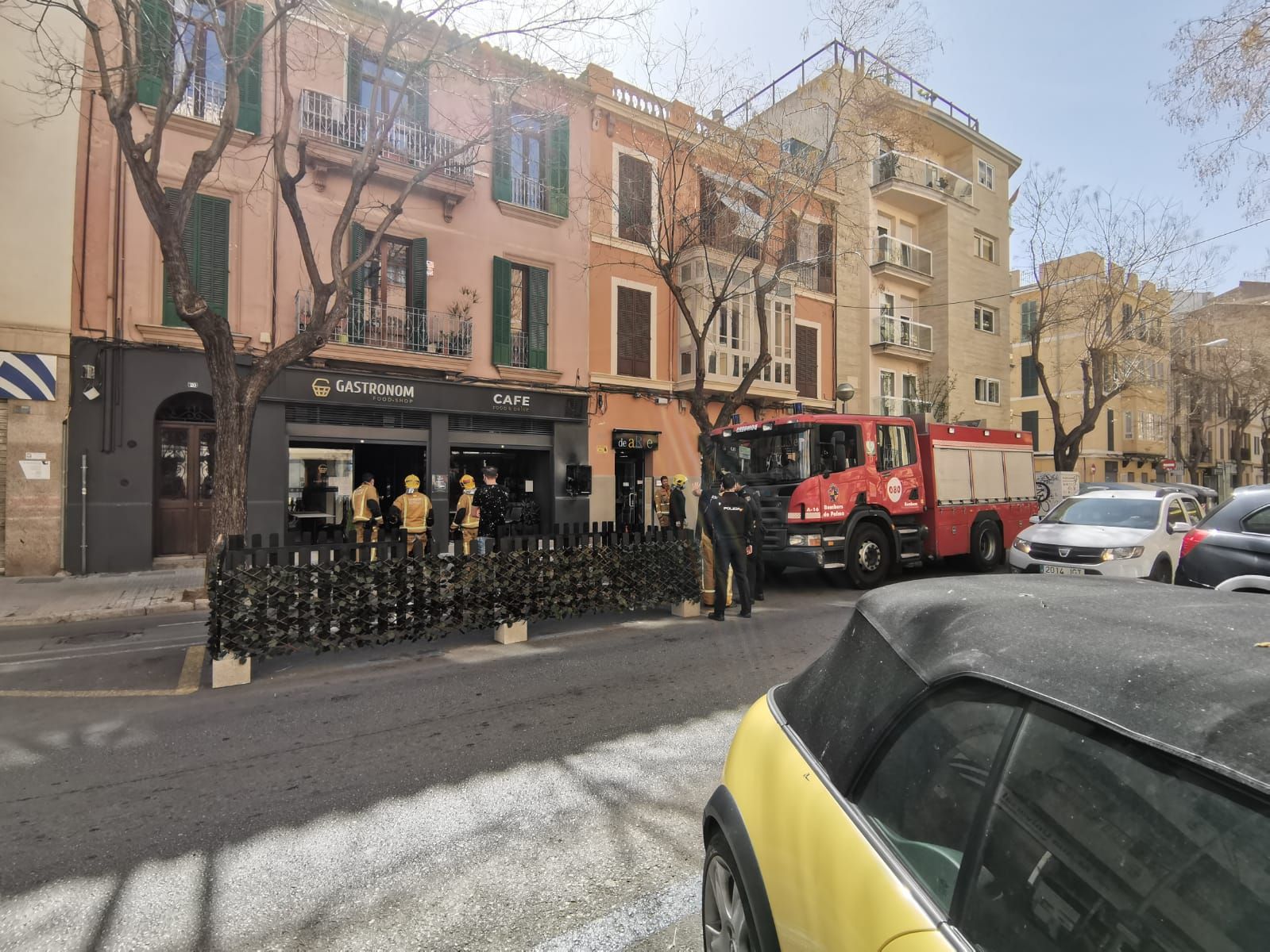 Incendio en una cafetería de la calle Arxiduc, en Palma