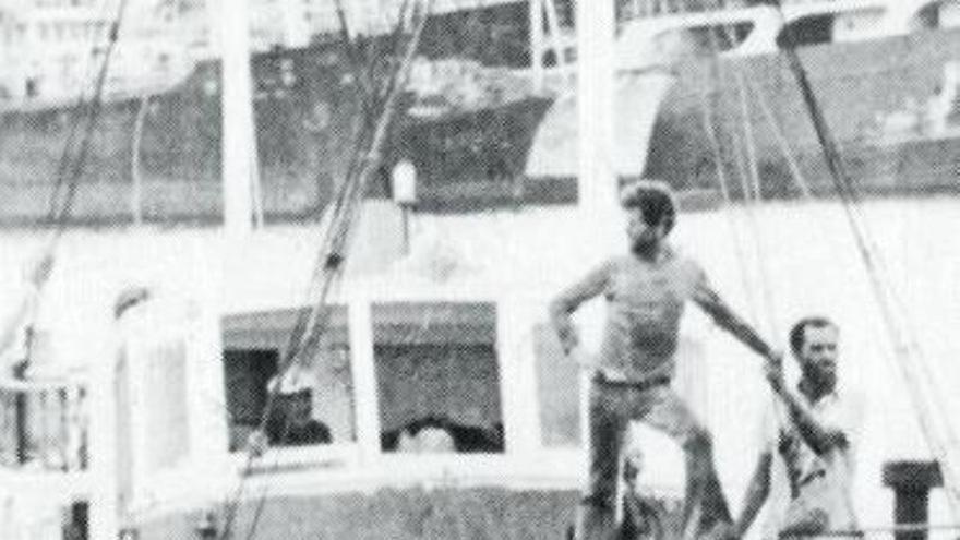 Imagen del pesquero Mencey de Abona, desaparecido en 1980.