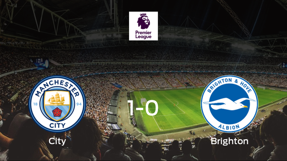 El Manchester City se impone por la mínima al Brighton and Hove Albion (1-0)