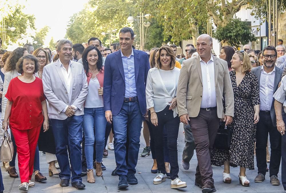 De paseo electoral con Pedro Sánchez