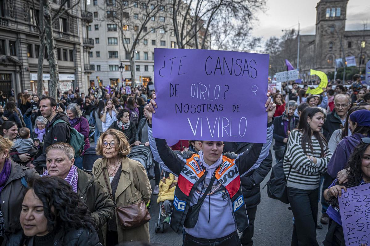 Manifestación del 8M en Barcelona