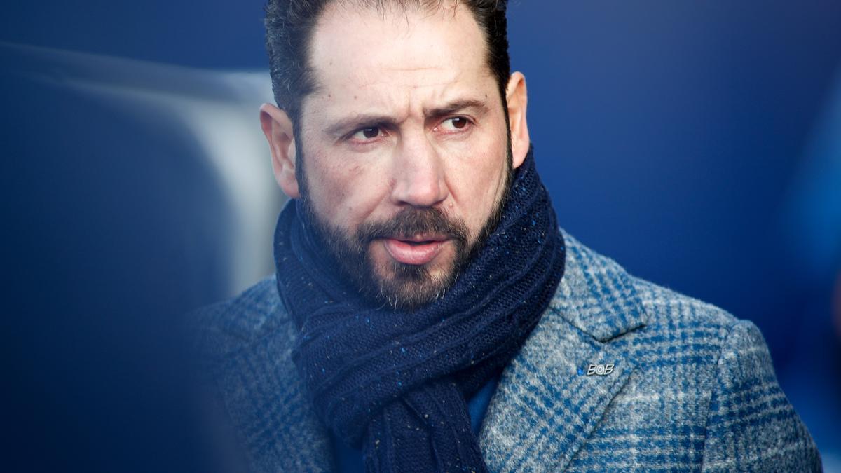 Pablo Machín, nuevo entrenador del Elche, durante su etapa en el Espanyol.