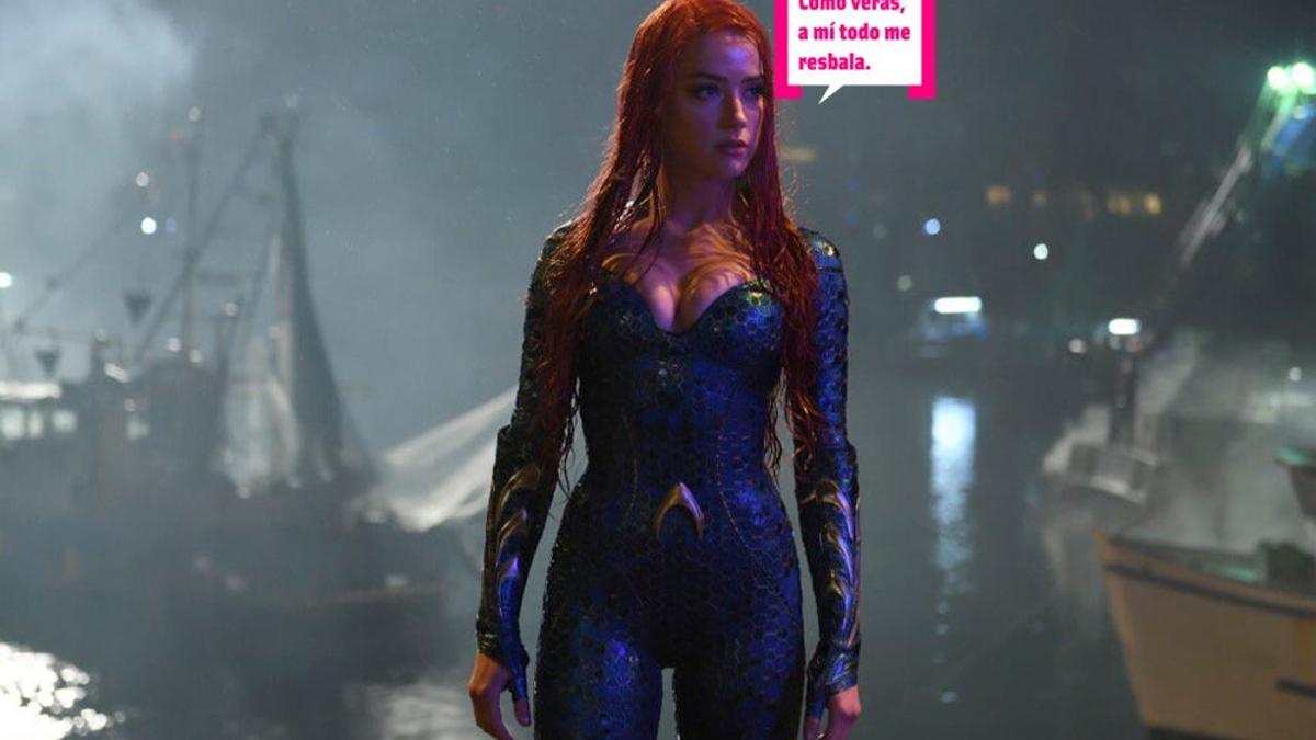 A Amber Heard todo le resbala en Aquaman