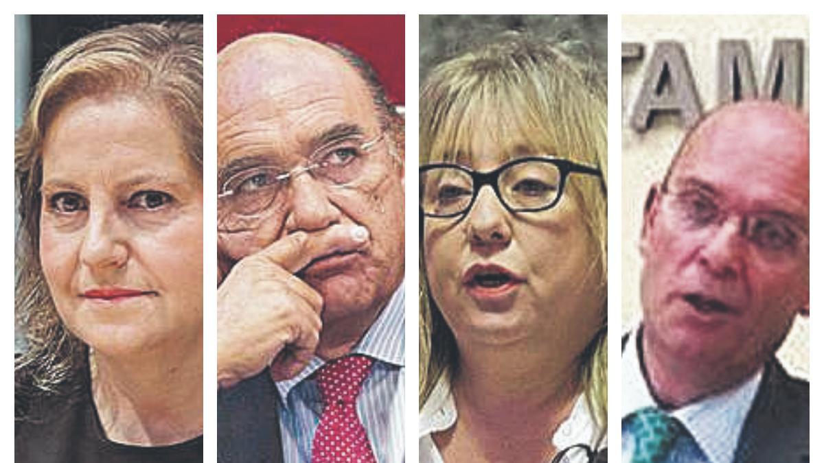 Crespo, Puchalt, Igual y Ramón-Llin, ediles del PP. | LEVANTE-EMV