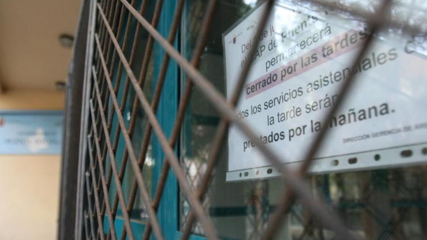 El centro de salud de Puente Tocinos es uno de los que cierran por la tarde.