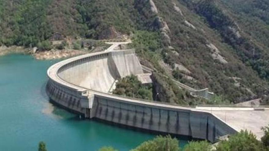 Presa de l&#039;embassament de la Baells on s&#039;actuarà