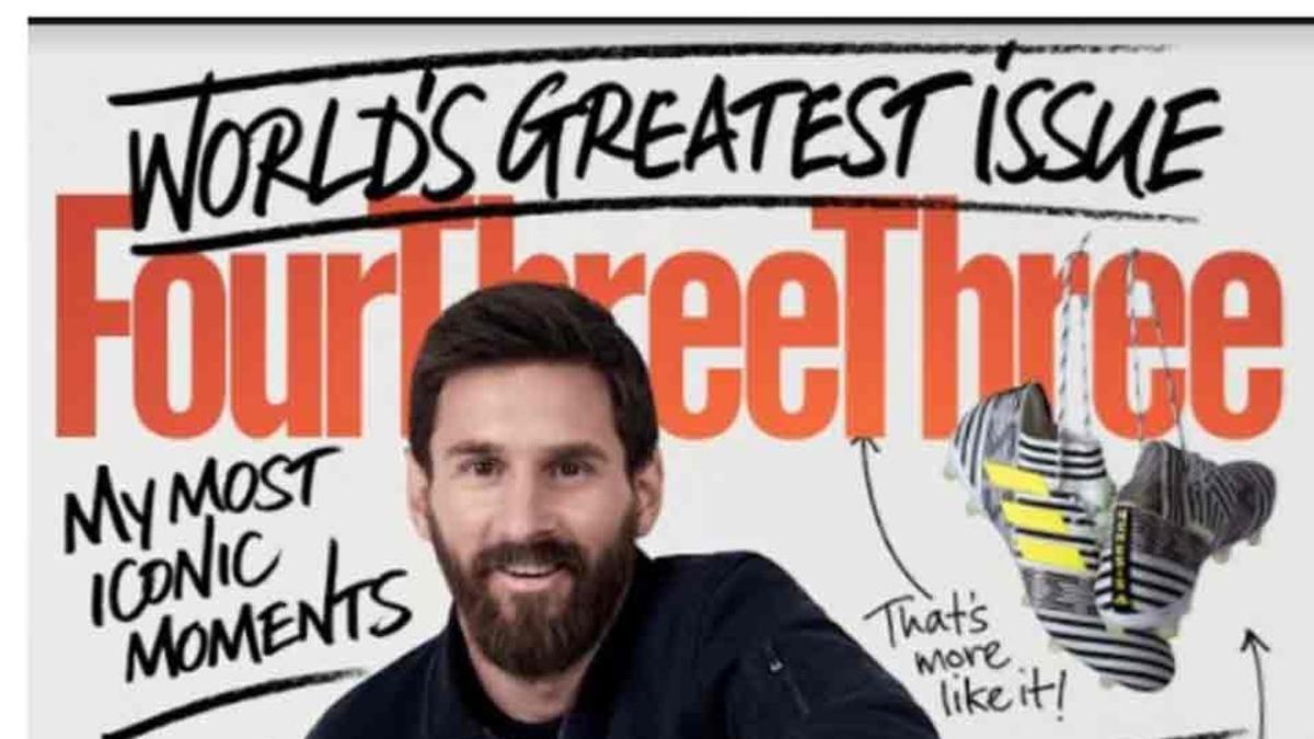 Messi es protagonista en la portada de 'Four Four Two'