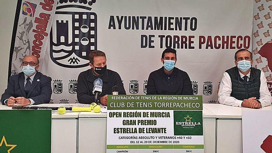 Presentación del Open Región de Murcia de tenis.