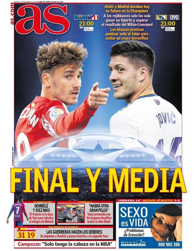 Las portadas de la prensa del día