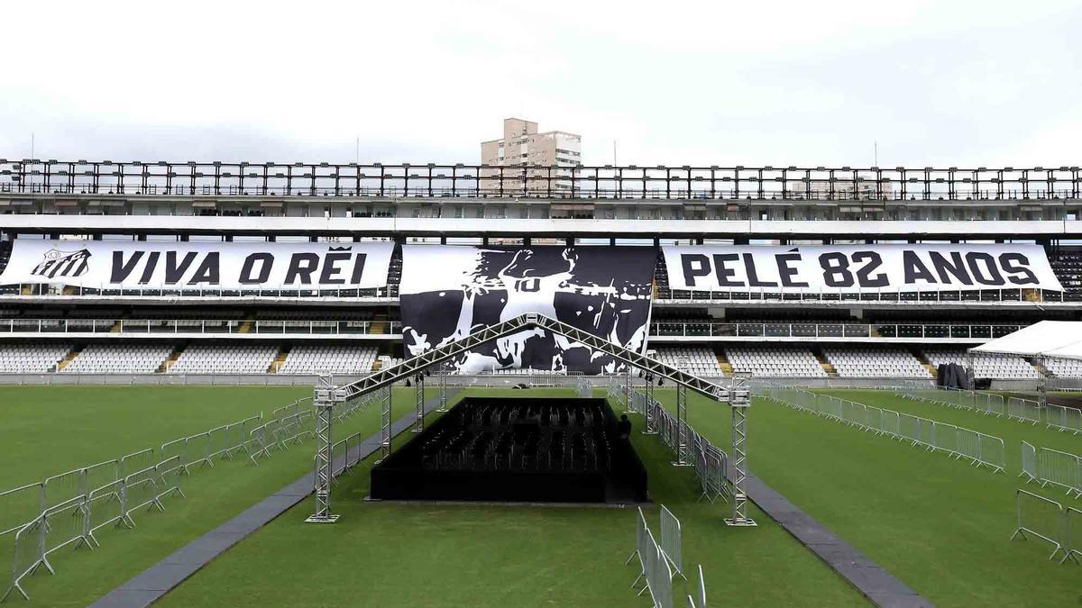 El estadio de la Vila Belmiro, en Santos, acogerá el velorio de 'O Rei' Pelé