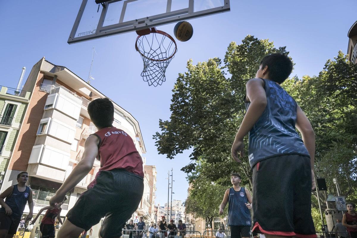 Imatges del 3x3 de la Festa Major de Manresa