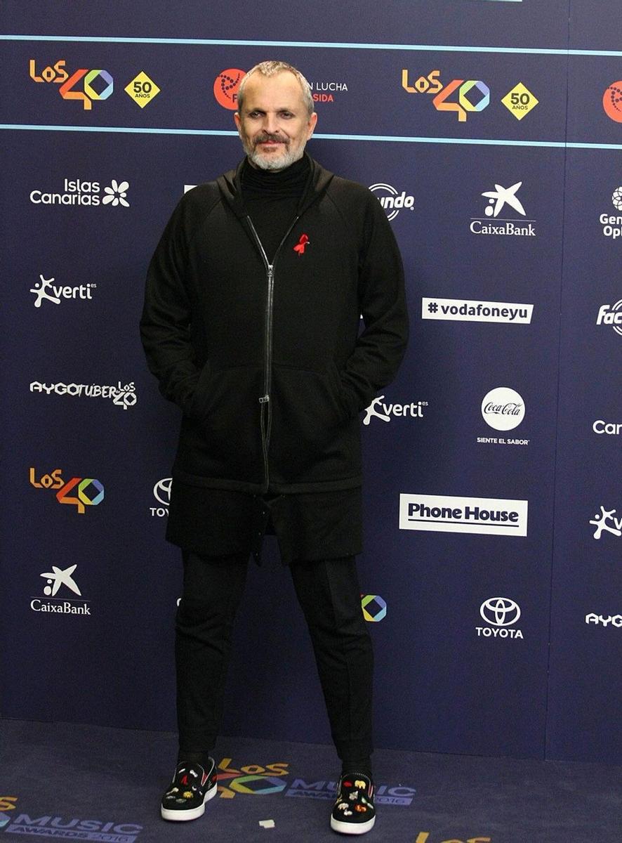 Miguel Bosé se pasó al salir del gym por Los 40 Music Awards