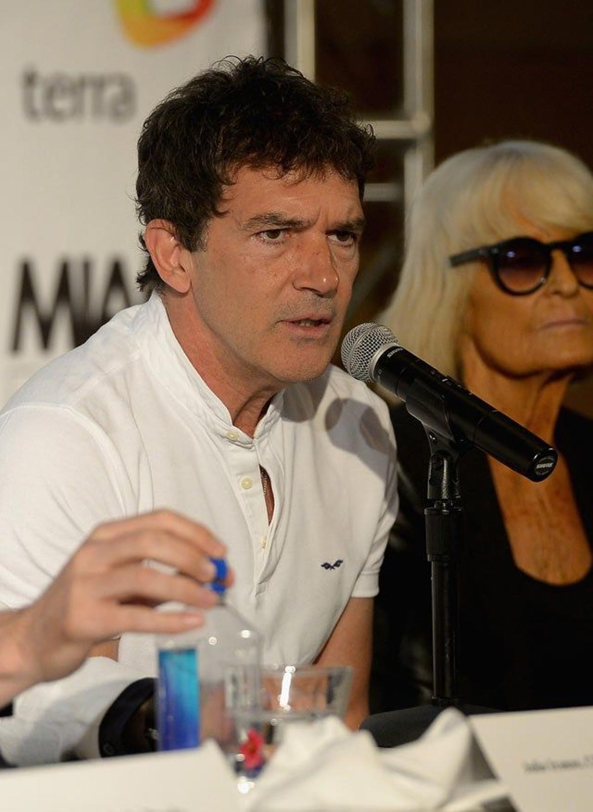 Antonio Banderas, durante la conferencia de prensa