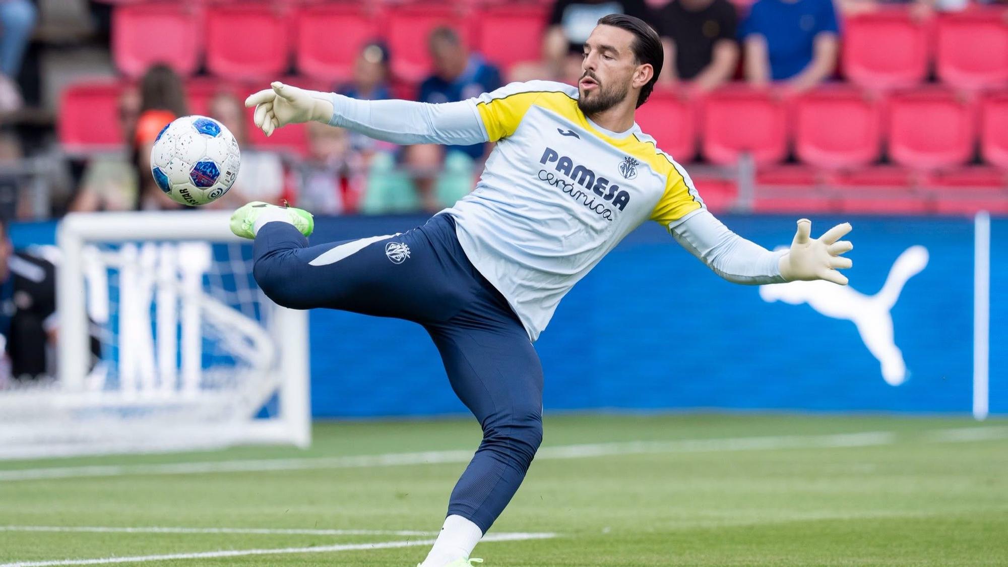 El portero alzireño Rubén Gómez ha hecho la pretemporada con el Vila-real.