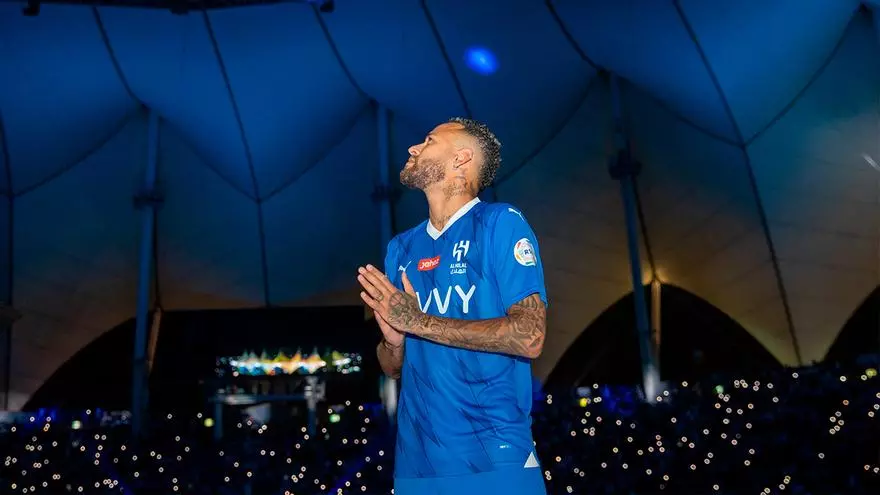 ¡Neymar desata la locura en la presentación con el Al-Hilal!