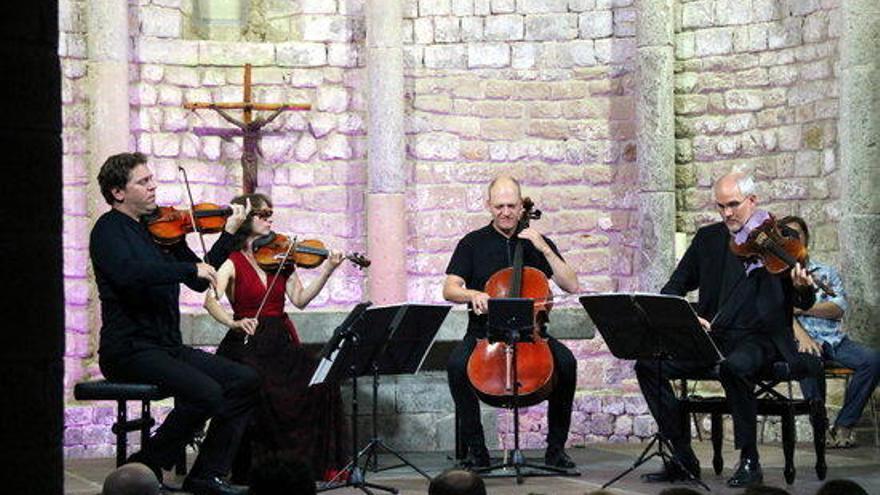 El Quartet Casals tocant a Vilabertran.