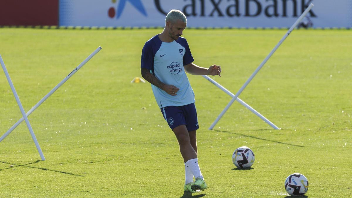 Entrenamiento del Atlético de Madrid.