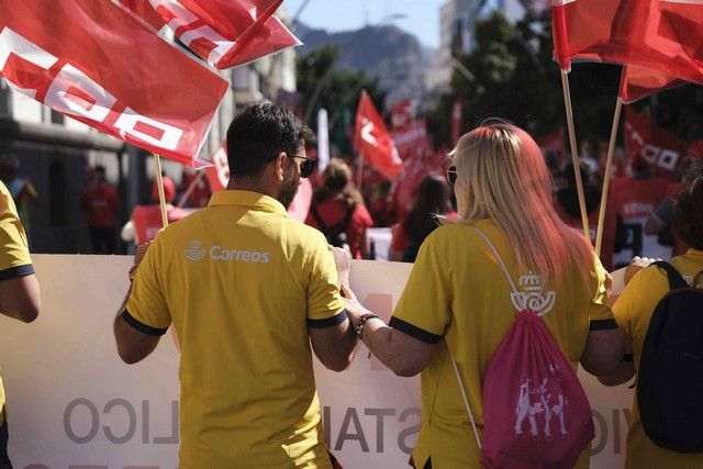 Manifestación Primero de Mayo en Santa Cruz de Tenerife