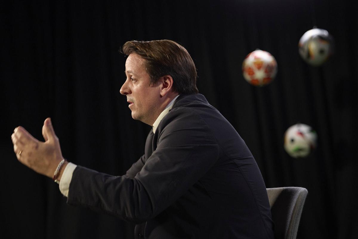 Joan Camprubí, líder de 'Som un clam', visitó la redacción de SPORT