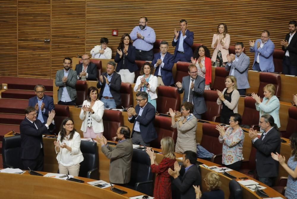 Pleno de investidura de Ximo Puig en las Corts