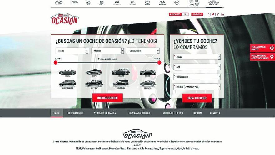 Grupo Huertas pone en marcha un escaparate online de vehículos de ocasión