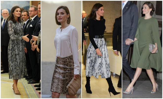 Los looks en los que la reina Letizia ha incorporado el animal print