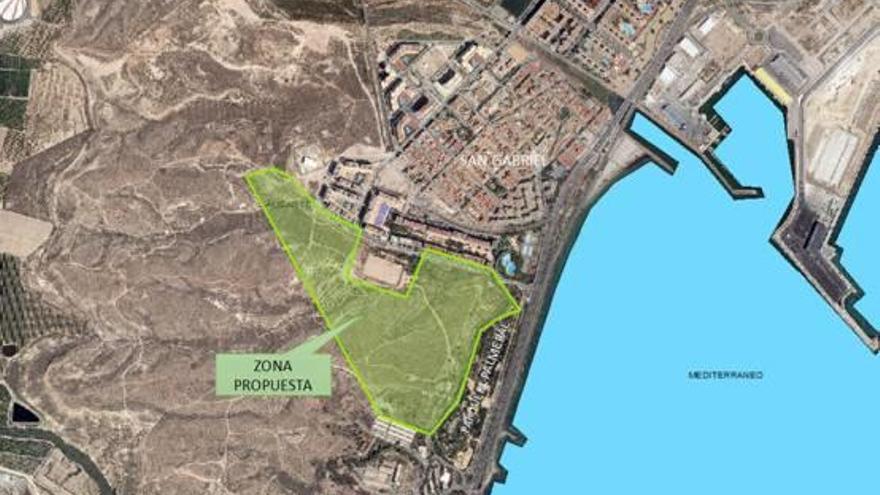 El parque ocupará 240.000 metros cuadrados junto al Palmeral.