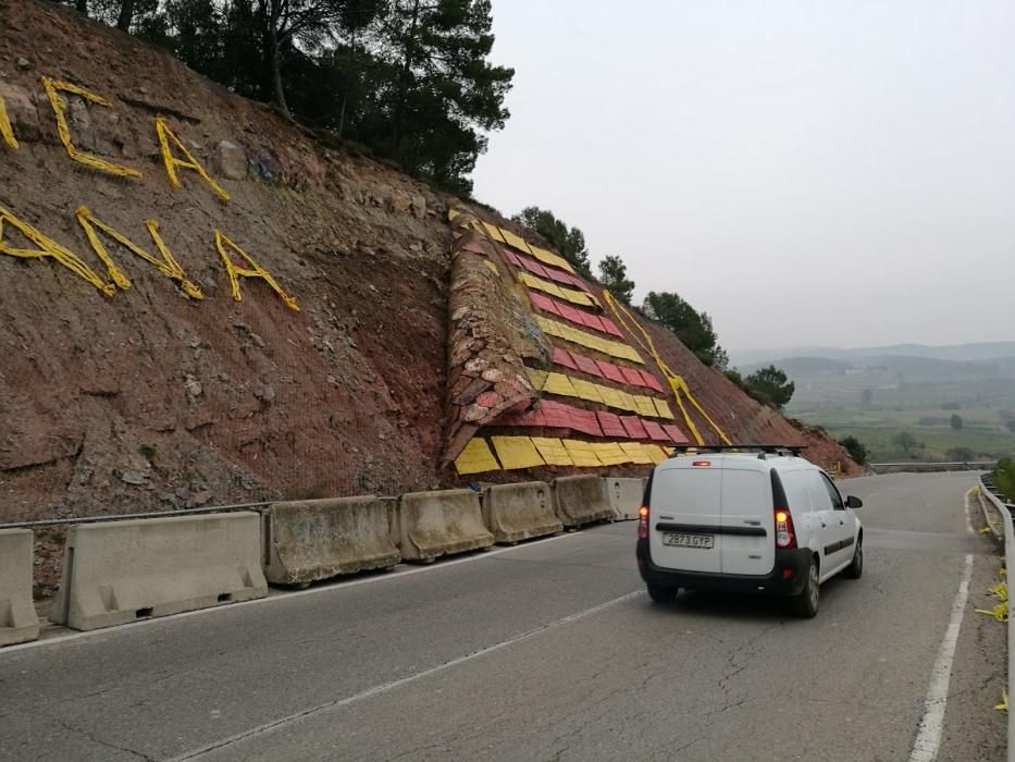 Arranquen part de l'estelada de Castellnou