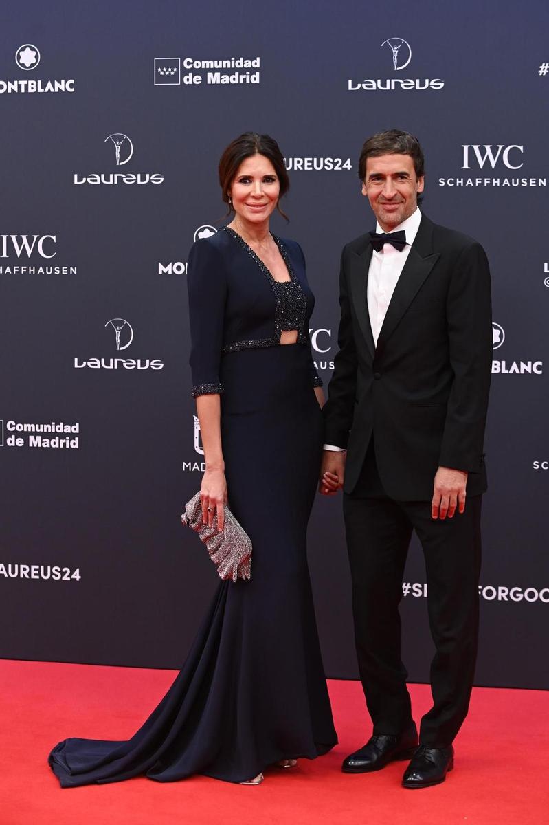 Mamen Sanz y Raúl González en los Premios Laureus 2024