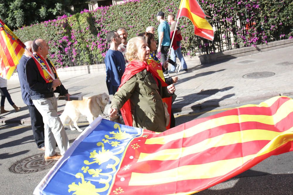 Manifiestación en València contra los 'països catalans'