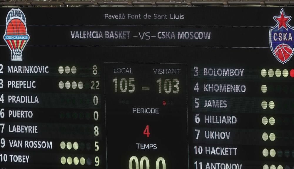 Valencia Basket - CSKA Moscú