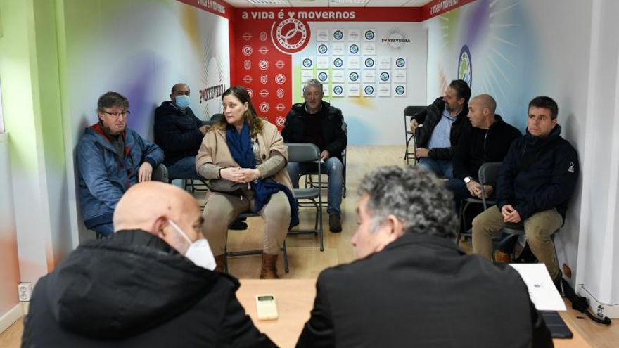 Tino Fernández y Miguel Anxo Fernández Lores, en su reunión con los clubes y la Fundación.