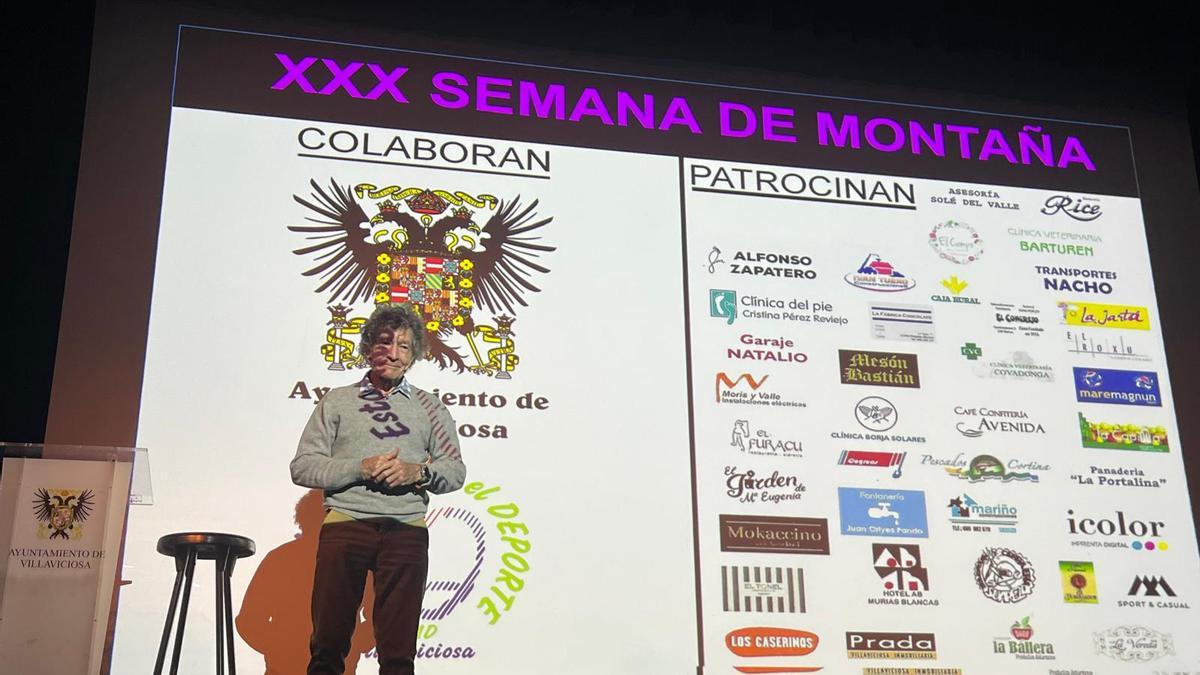 Carlos Soria, durante su intervención