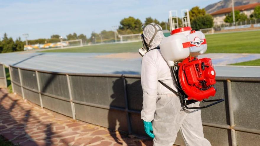 L&#039;Alfàs del Pi desinfecta las instalaciones municipales deportivas al aire libre